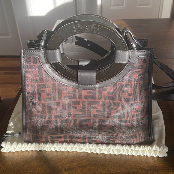 Fendi Runaway FF Mesh and Leather Bag - Picture 4 of 12